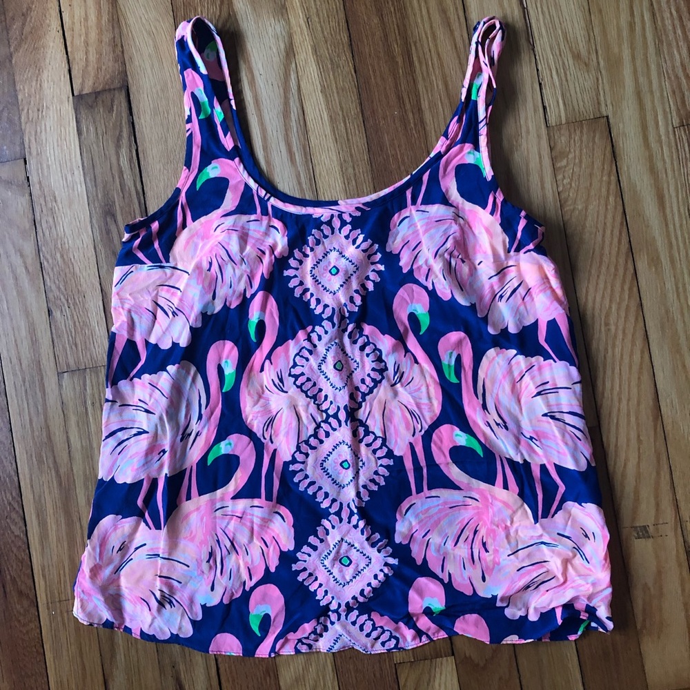 Lilly Pulitzer flamingo tank top size small